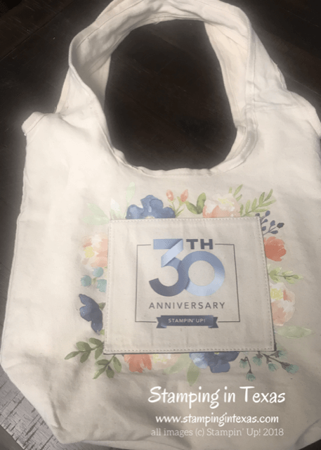 Stampin' Up! Onstage 2018 30th Anniversary Attendee Bag